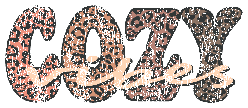 Cozy Vibes Leopard Print DTF Transfer