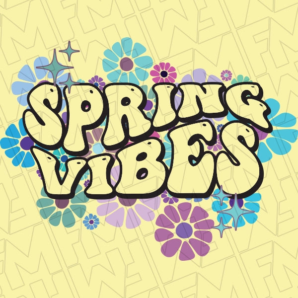 Daisey Spring Vibes Retro Spring DTF Transfer